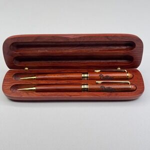 Philadelphia Phillies MLB Wooden Pen and Pencil Set with Engraved Wood Case
